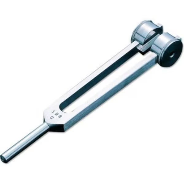 ADC® Satin Aluminum Tuning Fork With Fixed Weight, 128 cps., American Diagnostic Corp, Mfr#: 500128